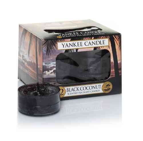 Black Coconut Tea Lights 1254014E