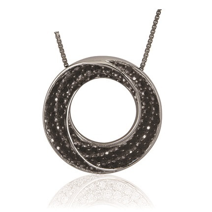 Sif Jakobs Silver Nacklace Pendant Noci SJ-P2793-BK 45cm