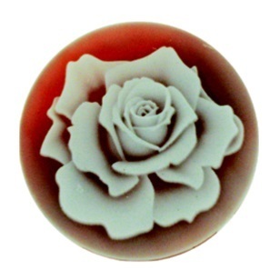 Insignia 33mm 33-0145 "Rose" Agate Cameo