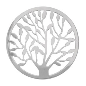 My imenso Insignia 33mm 33-0479 Polished Cover "Tree of Life" (925/RHOD-PLATED)