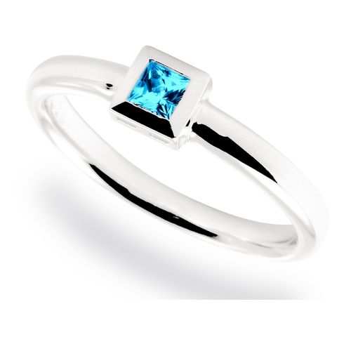 Fritsch Sterling Ring 0.010ct Ice Blue Topas A00525