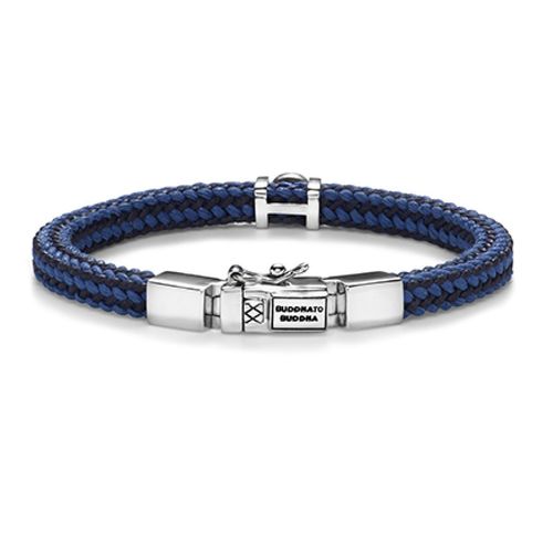 Buddha to Buddha Silver Bracelet "Denise Cord Mix Blue" 780MIX BU