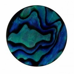 Insignia 24mm 24-1458 "Abalone in blue Resin"