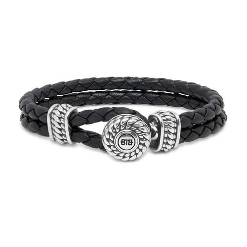 Buddha to Buddha Leather Bracelet "BEN LEATHER KNOT" Black