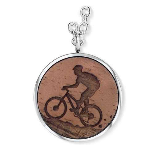 CrystALP necklace Wooden Mountainbike 30424.W2.E.23L