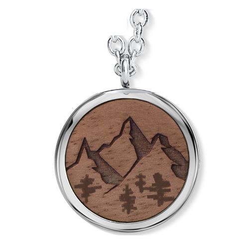 CrystALP necklace Wooden Mountain 30424.W2.E.10L