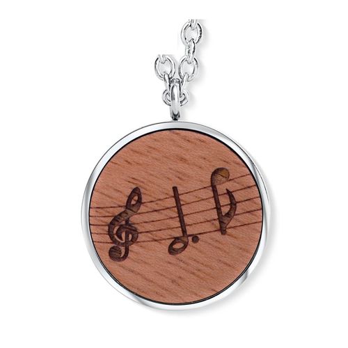 CrystALP necklace Wooden Music Notes 30424.W2.E.22L
