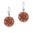 CrystALP earrings Wooden Edelweiss 40436.W2.E.05