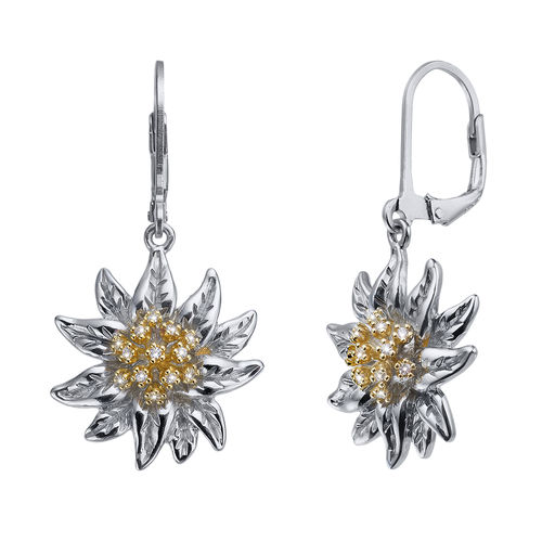 CrystALP EXCLUSIVE earrings Edelweiss 40552.S 925er Silver