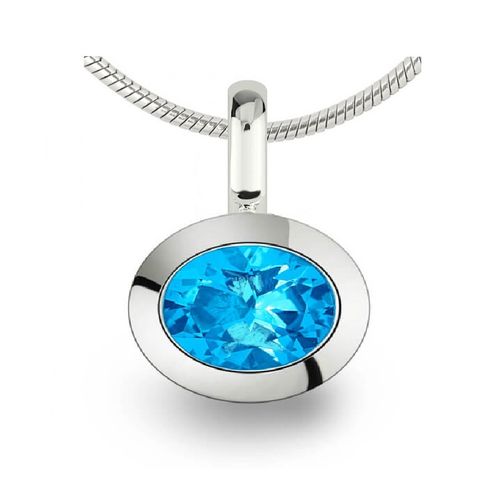 Fritsch Sterling Pendant 2.00ct Ice Blue Topas 00281