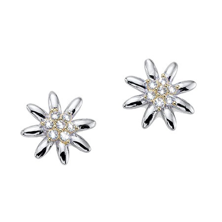 CrystALP EXCLUSIVE Studs Edelweiss 40533.S 925er Silver