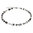 Coeur de Lion Armband 4014/10/1412 Geo Cube schwarz-weiß-hämatit