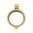 Medallion 24mm 24-0071 Gold plated CZ
