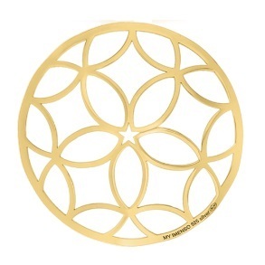 My imenso Insignia 33mm 33-0326 Polished Cover (925/Gold-pl.)
