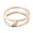 My imenso 925 Sterling Silber Ring 28-063 (925/Roségold-pl.)