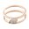My imenso 925 Sterling Silber Ring 28-066 (925/Roségold-pl.)