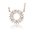 Sif Jakobs Silver Nacklace Antella Circolo SJ-C0162-CZ-RG 41cm + 2,5cm