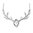 CrystALP Kette "Abstract Deer" Hirsch 30334.CRY.R (68mm) 42cm