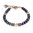Coeur de Lion Armband 4978/30/0800 Hämatitscheiben, Swarovski® Kristalle & Glas lila