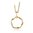Sif Jakobs Silver Necklace Pendant Cetara SJ-P1068-YG 45cm