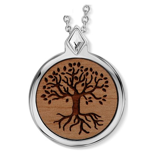CrystALP necklace Wooden Tree of life 30391.W2.R.03L