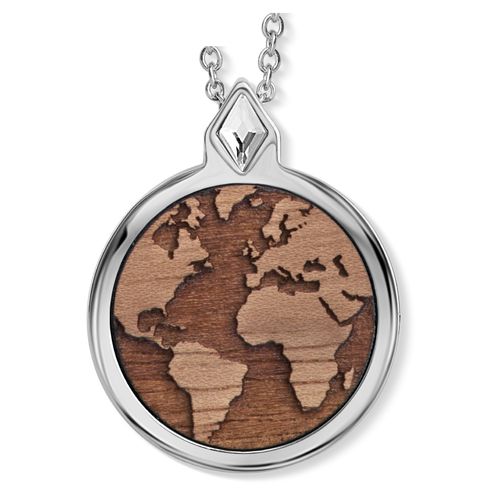 CrystALP necklace Wooden Earth 30391.W2.R.08L