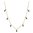 Sif Jakobs Silver Necklace PRINCESS BAGUETTE SJ-C1074-BK-YG