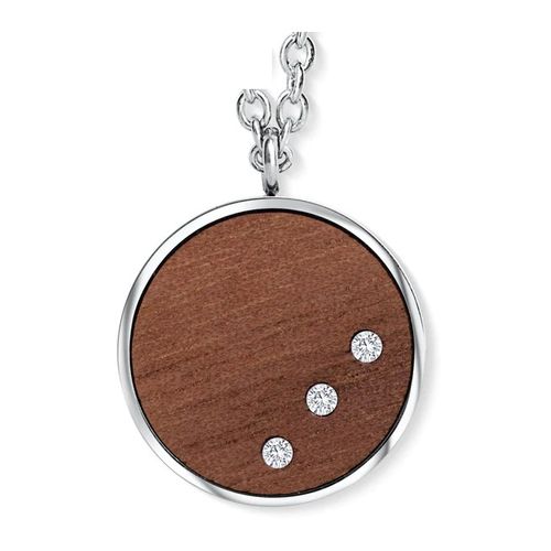 CrystALP Kette Wooden Round CZ 30424.W1.CRY.E