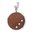 CrystALP necklace Wooden Round CZ 30424.W1.CRY.E