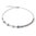 Coeur de Lion Collier 5085/10/0720 GeoCUBE® Precious Fusion Chunky Chain hellblau