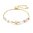 Coeur de Lion Armband 5087/30/1522 GeoCUBE® Precious & Slider Closure gold multicolor pastel