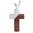 CrystALP necklace Wooden Cross 30406.W1.CRY.R