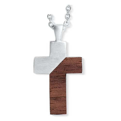 CrystALP necklace Wooden Cross 30451.W1.E