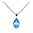 Fritsch Sterling Pendant 1.25ct Ice Blue Topas 00532