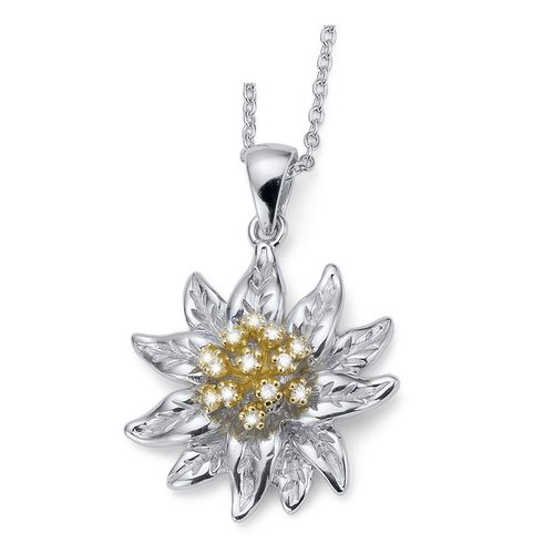 CrystALP EXCLUSIVE Kette Edelweiss 30552.S 925er Silber Small