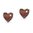 CrystALP Ohrstecker Wooden Heart 40418.W1.CRY.E