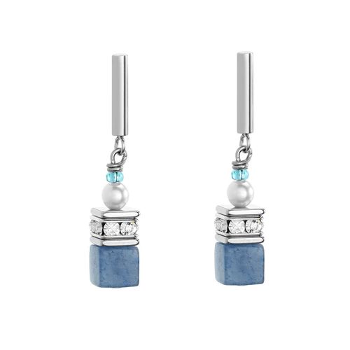 Coeur de Lion Ohrringe 5086/21/0737 Precious Fusion Pearls Ohrringe aqua-blau