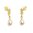 Bernd Wolf earrings "Lindres" 24Karat Gold plated 15523656