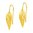 Bernd Wolf earrings "Flying" 24Karat Gold plated 18911156