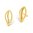 Bernd Wolf earrings "Swinga" 24Karat Gold plated 19145926