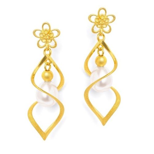 Bernd Wolf earrings "Spiranna" 24Karat Gold plated 1540002656