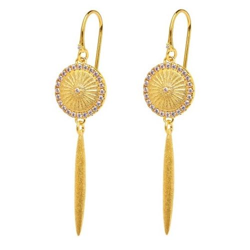Bernd Wolf earrings "Sonnela" 24Karat Gold plated 1550000156