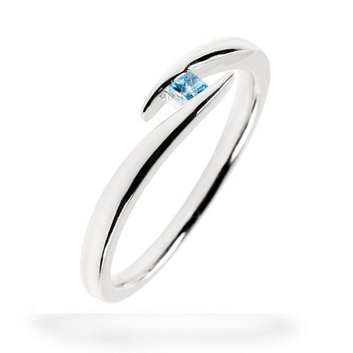 Fritsch Sterling Ring 0.05 ct Ice Blue Topas 00709-R