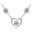 CrystALP necklace Edelweiss Heart 12180.R