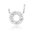 Sif Jakobs Silver Nacklace Antella Circolo SJ-C0162-CZ 41cm + 2,5cm