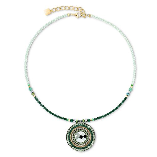 Coeur de Lion Halskette 2035/10/0516 Amulett Glamorous Green gold