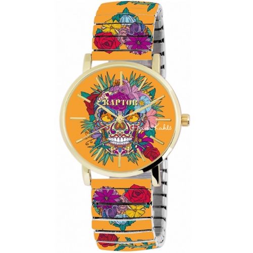 Raptor Damenuhr "Frida Kahlo" Edelstahl RA10255-009 "Colorful Edition"
