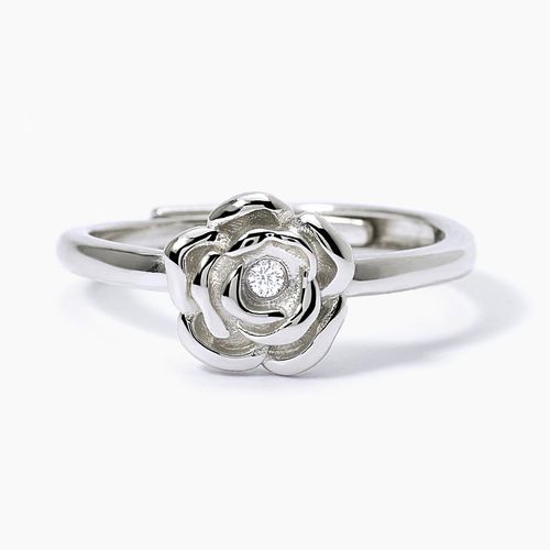 Mabina 925 Sterling Silber Ring Rose 523281 größenverstellbar 11 bis 19 (51-59)