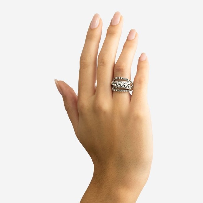 Buddha to Buddha Silber Ring "Multi Chain Nathalie" 616