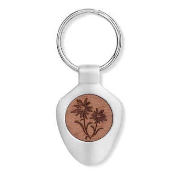 crystalp_keyring_wooden_edelwe crystalp_keyring_wooden_edelwe